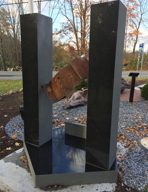 Side View of A Monument — Bedford Village, NY — CJ Stones