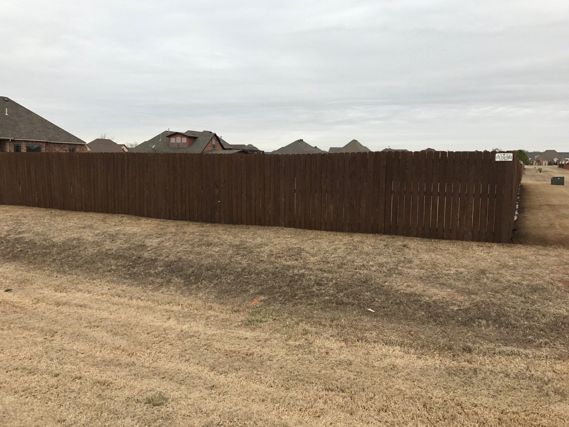 Coffee Brown Excellent Fence — Coffee Colored Fence in Oklahoma City, OK