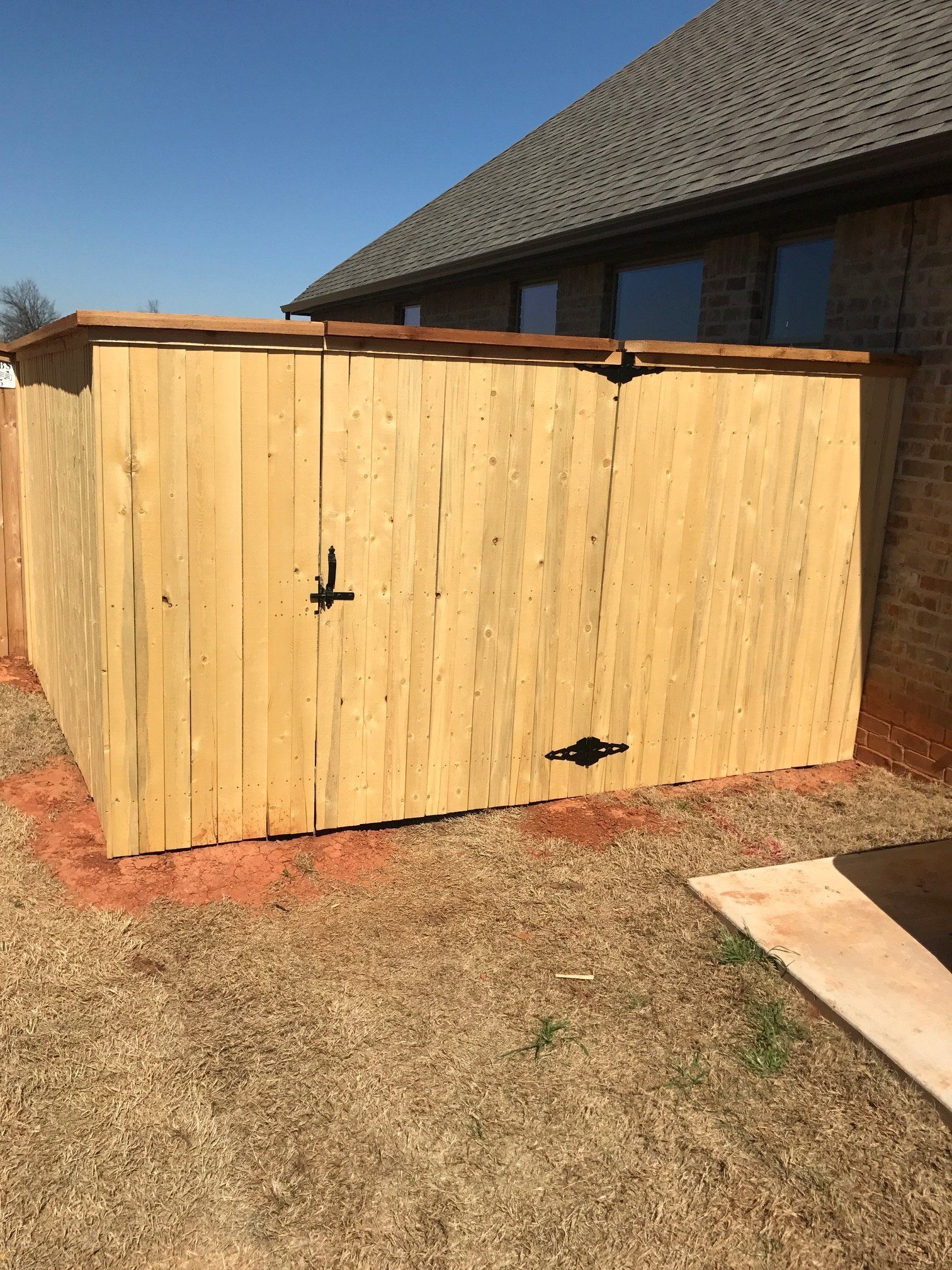 New Leather Wood Fence — Light Colored Fence in Oklahoma City, OK
