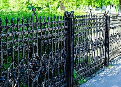 Iron spiked fence — Fence and Gate Contractor in Wilmington, DE Iron spiked fence — Fence and Gate Contractor in Wilmington, DE