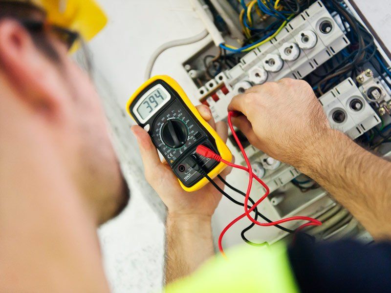 electrician testing switches