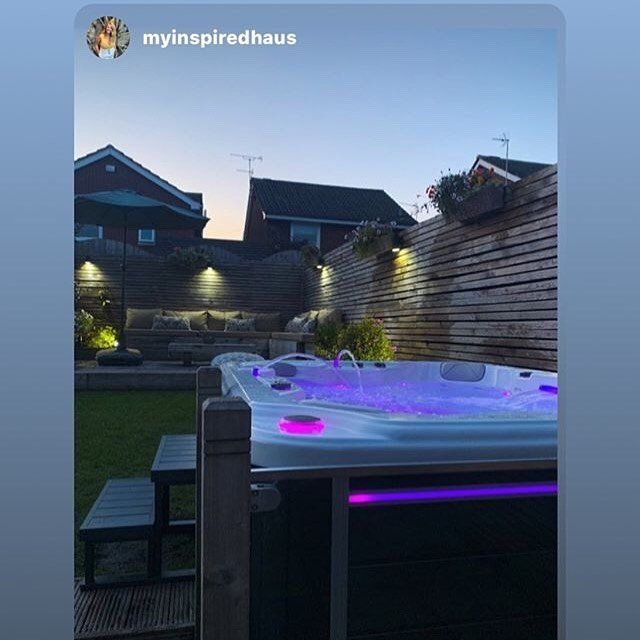 swim spa on the garden