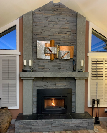 Man measuring the chimney — McKinleyville, CA — Northcoast Chimney Sweep Inc.