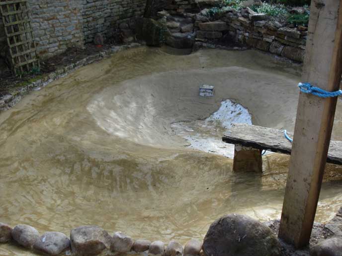 drained pond
