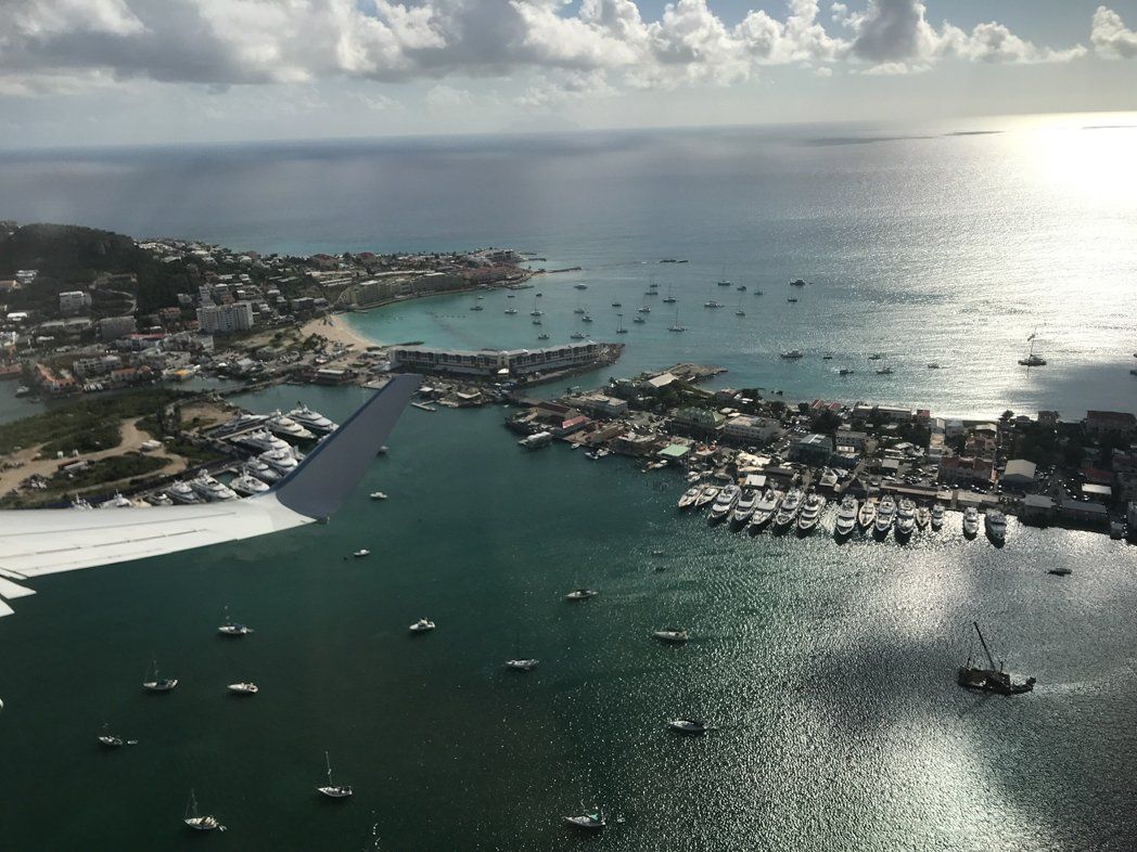 St Maarten aerial shot