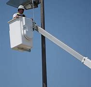 Lighting Pole Installation | Bucket Truck Lift Service