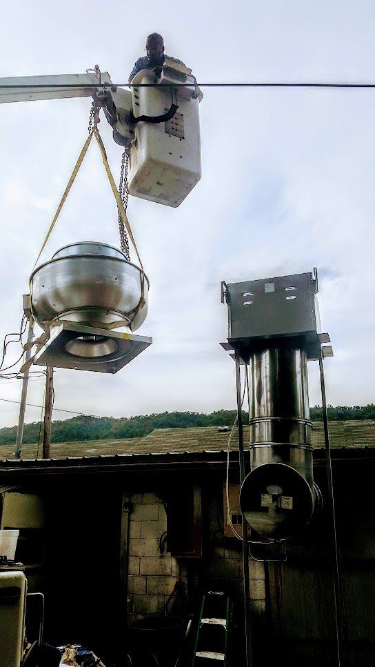 CaptiveAire Exhaust Fans| Bucket Truck Lifting Service