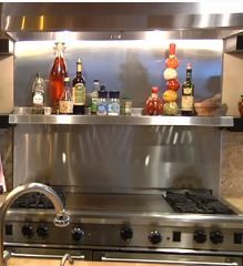 STAINLESS STEEL BACKSPLASH INSTALLATION