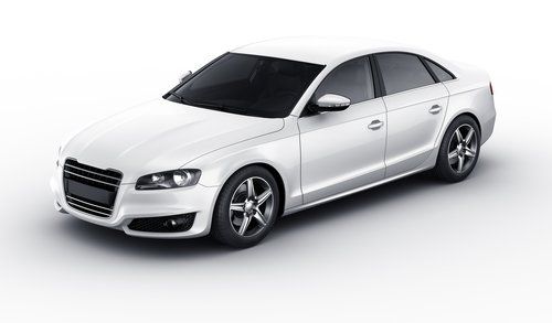 white car