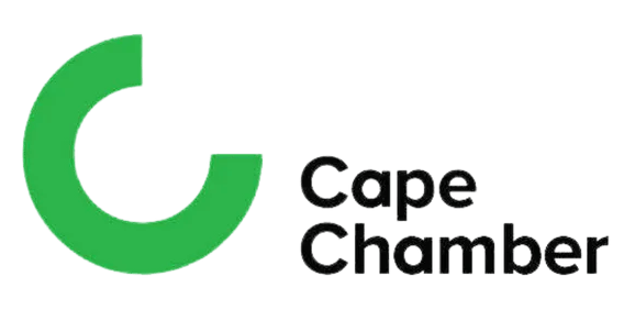 Cape Chamber logo with green circular mark and black text