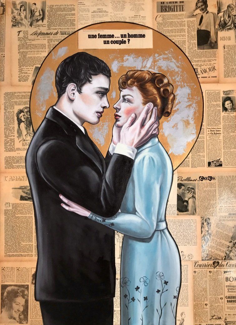 couple enlacé