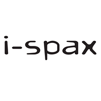 Der schwarze Text „i-spax“ in einer stilisierten, abgerundeten Schriftart auf weißem Hintergrund.