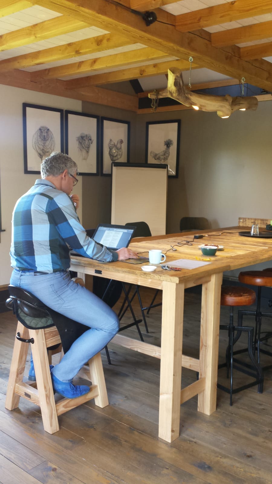 Werktafel voor 8