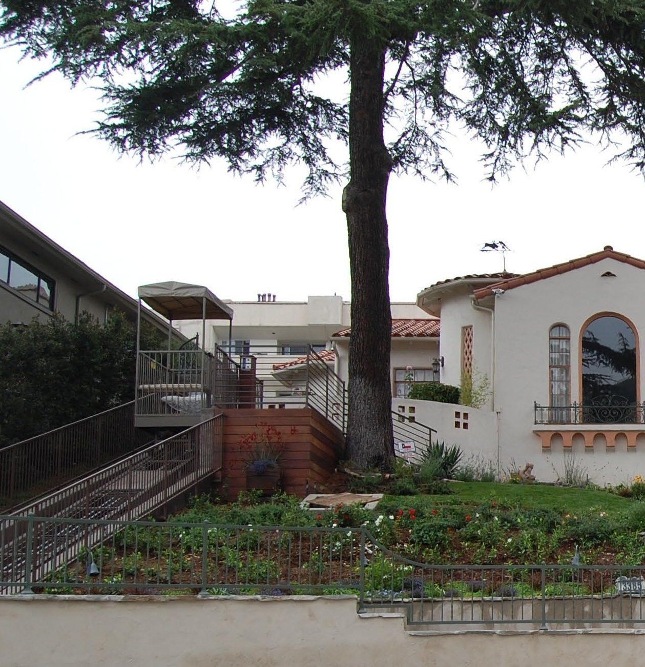 California Home's Hillside tram with Covering installed by Chris Braatz and crew at Hillside Trams LLC