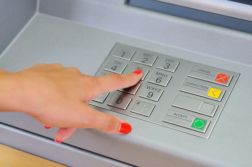 ATM in use image