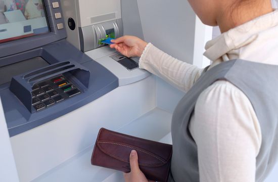 ATM withdrawal photo
