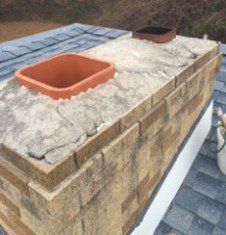 chimney repair before - dover DE