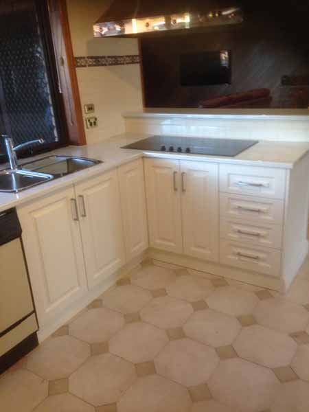 white cabinets