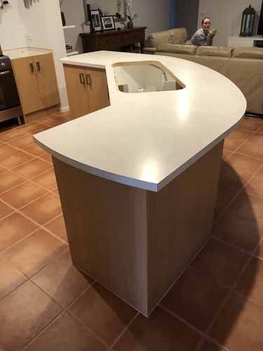 white kitchen area
