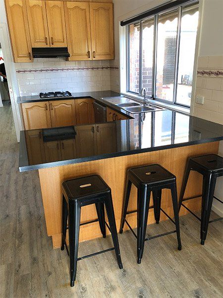 new glossy granite