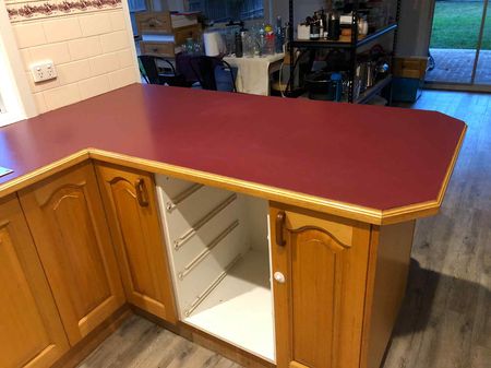 red table top