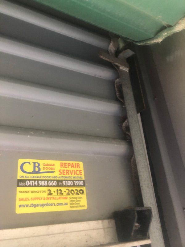 yellow service sticker