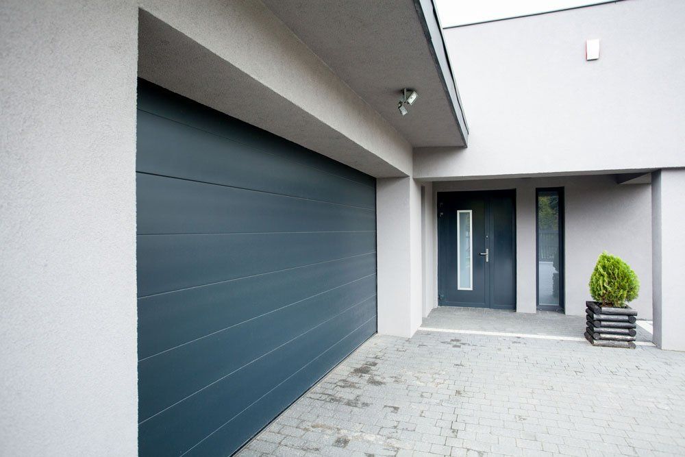house and garage