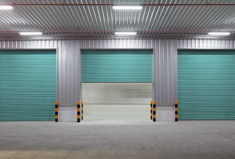 turquoise interior garage door