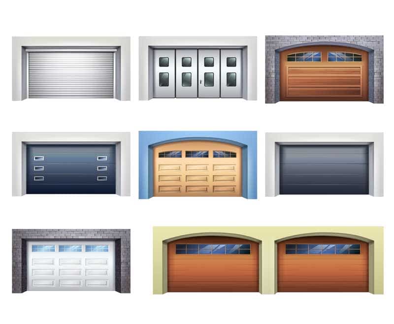 sample images of garage door types