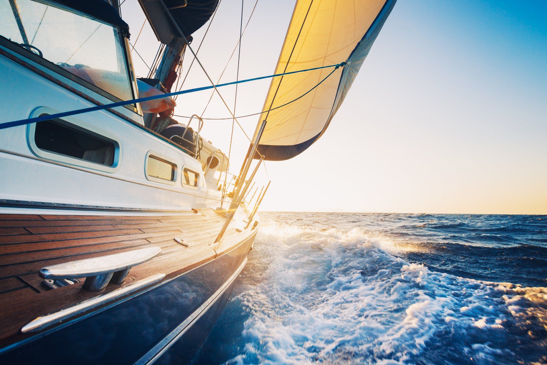 sail boat at sea