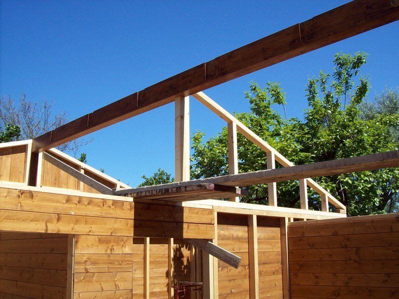 Costruzione casa in legno 2