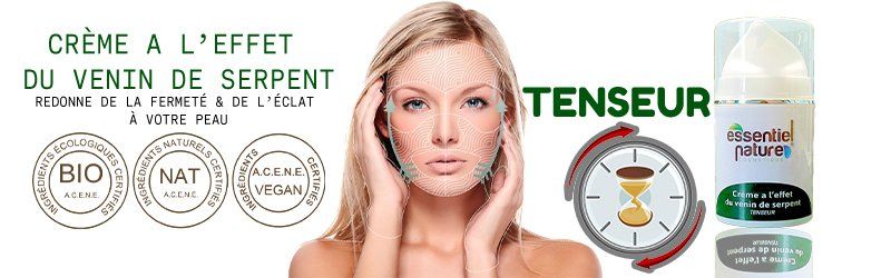 Pour terminer notre routine peau mature, appliquez la Crème Tenseur à l'effet du Venin de Serpent