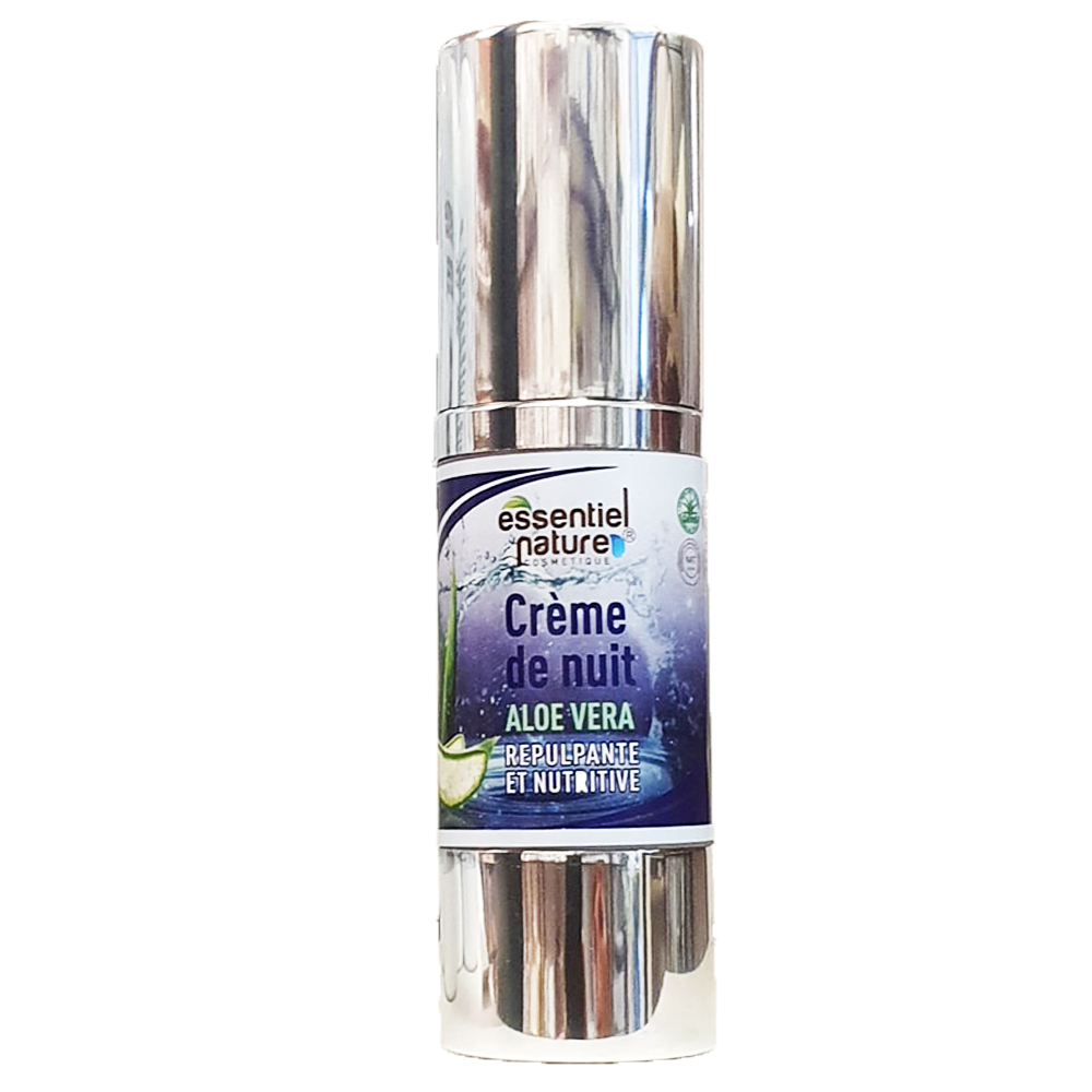Crème soin de nuit riche NUTRITIF et REPULPANT à base d'Aloe Vera pour son pouvoir hydratant combiné à LINEFILL (mix d'ingrédients naturels repulpants) ainsi que des huiles végétales bio très nutritive tels que l'huile d'avocat, huile d'olive, l'huile d'amande douce. Un confort optimal pour tous les types de peaux.