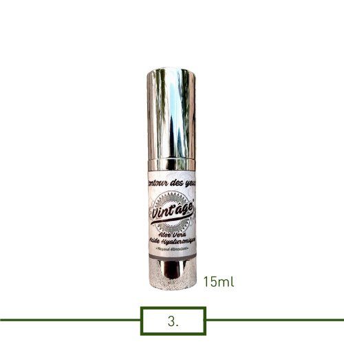 La peau du contour de l'oeil nécessite une parfaite hydratation et quoi de mieux que de l'aloe vera bio et de l'acide hyaluronique pour faire le job! Associé également avec du pullulan qui a une action liftante tenseur immédiate