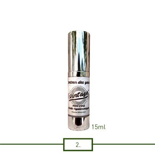 La peau du contour de l'oeil nécessite une parfaite hydratation et quoi de mieux que de l'aloe vera bio et de l'acide hyaluronique pour faire le job! Associé également avec du pullulan qui a une action liftante tenseur immédiate