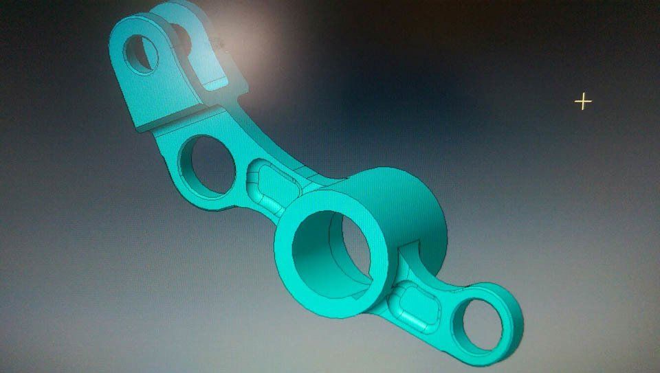 modello 3d leva