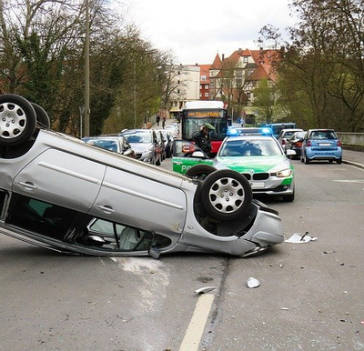 roll over car accident