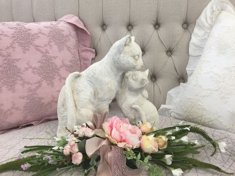 gatti in ceramica d'arredo