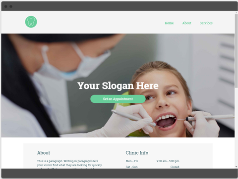 dental website templates