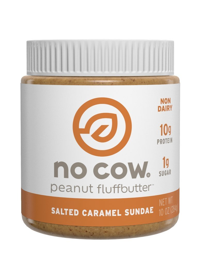 No Cow Peanut Fluffbutter, Salted Caramel Sundae