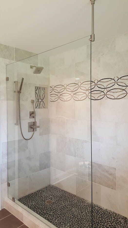 Decorative Shower Enclosure - Glass Services in Des Moines, IA