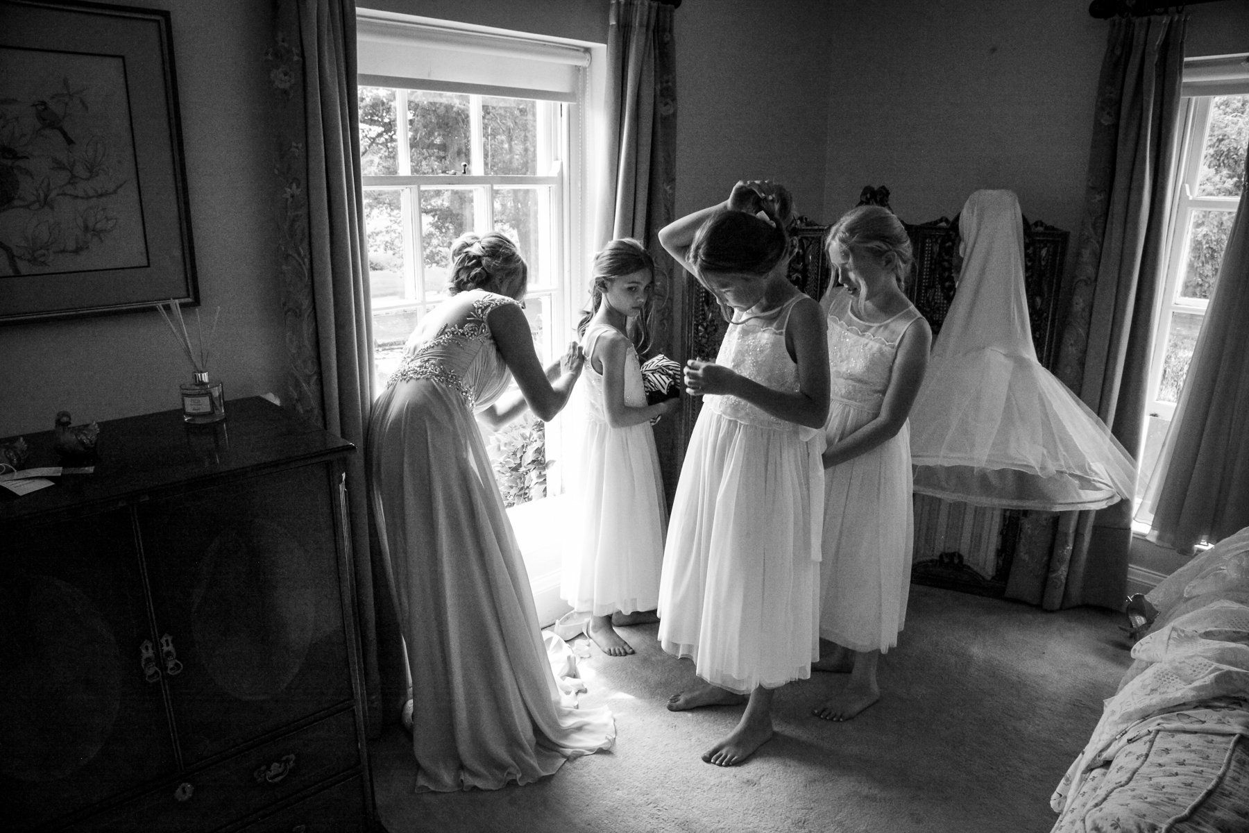 bridesmaids at birtsmorton