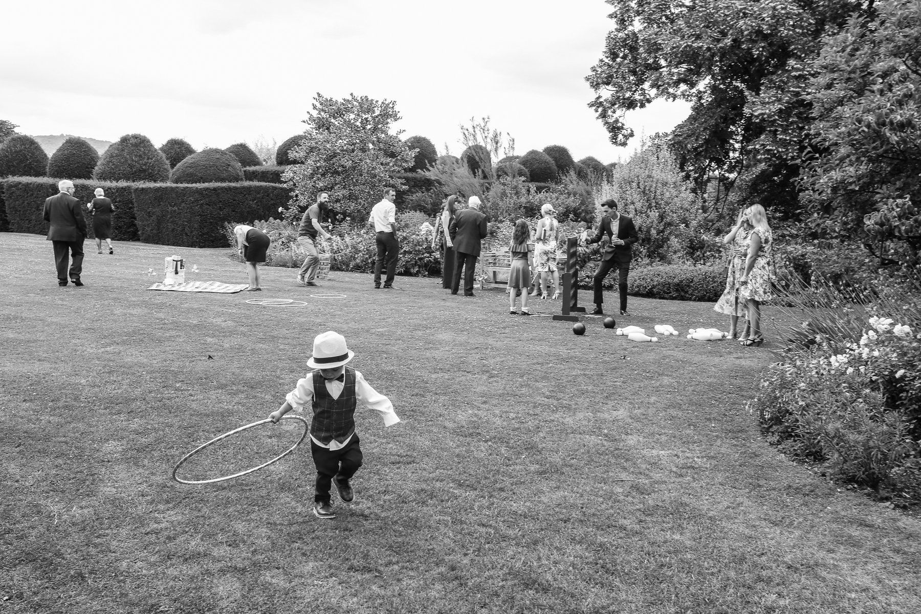 black and white photo
