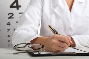 optician writing