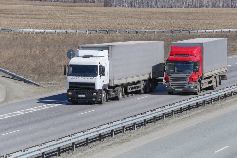 camion in viaggio