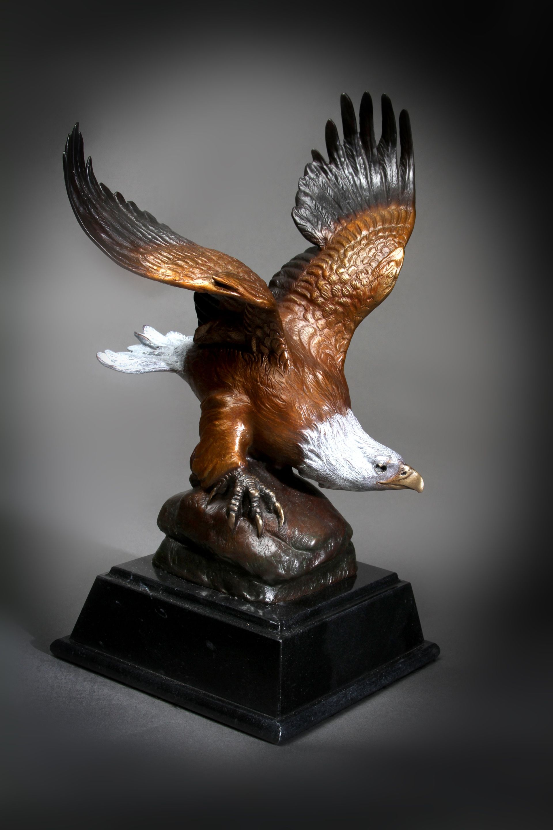 "Bald Eagle" Height: 13 Base: 6 x 6"