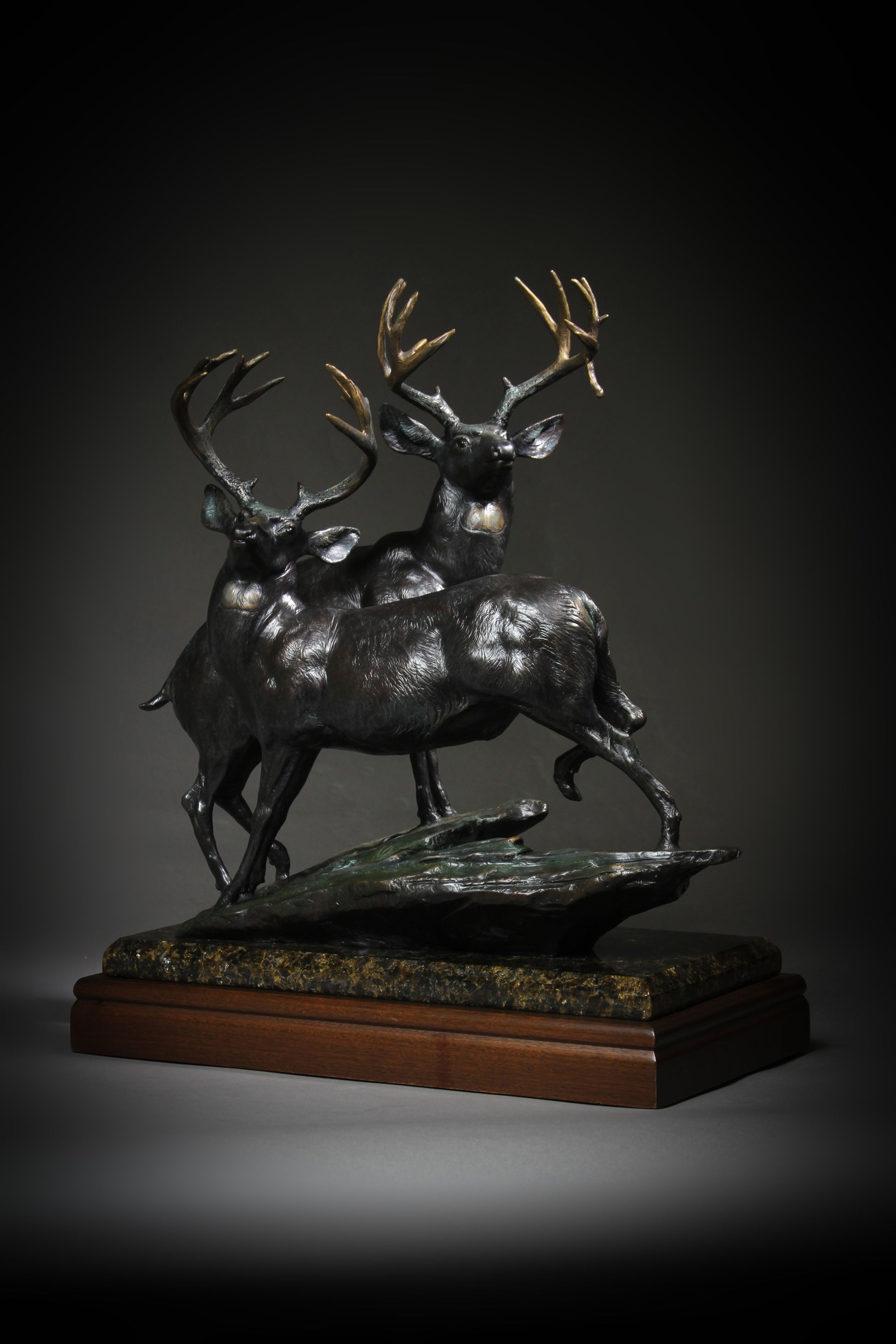 "Hight Country Muleys" Height: 19" Base 8 x 15"