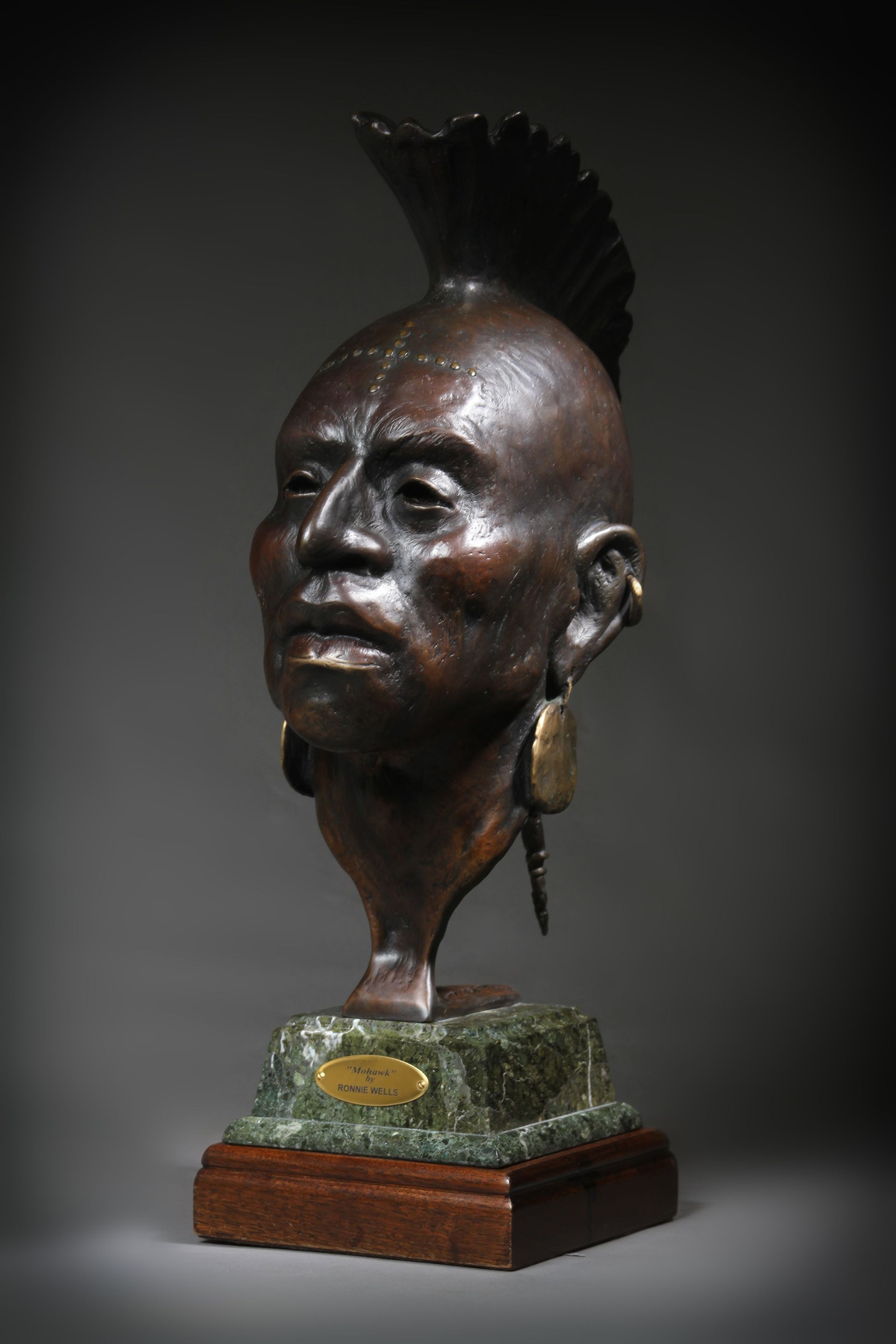 "Mohawk" Height: 21 1/2" x Base: 9"