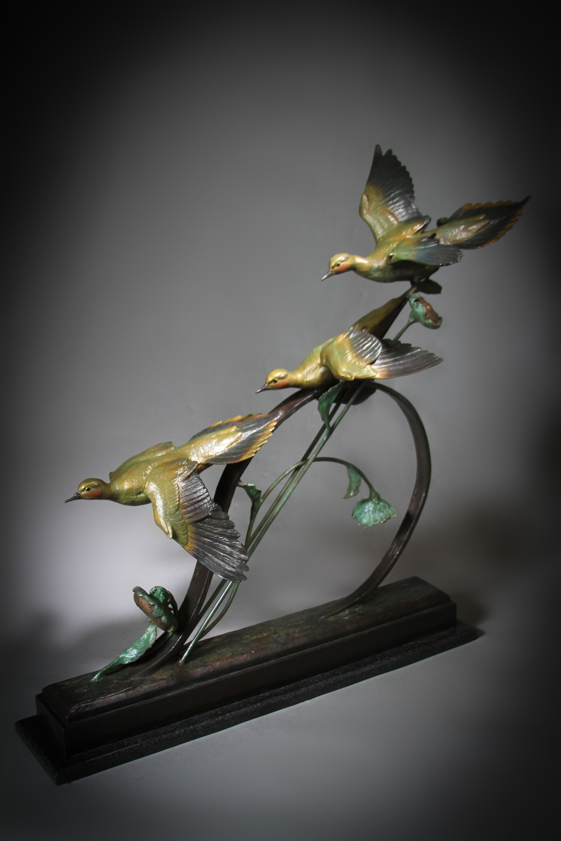 "Tres Paloma" Height: 30" Base: 6 x 28"