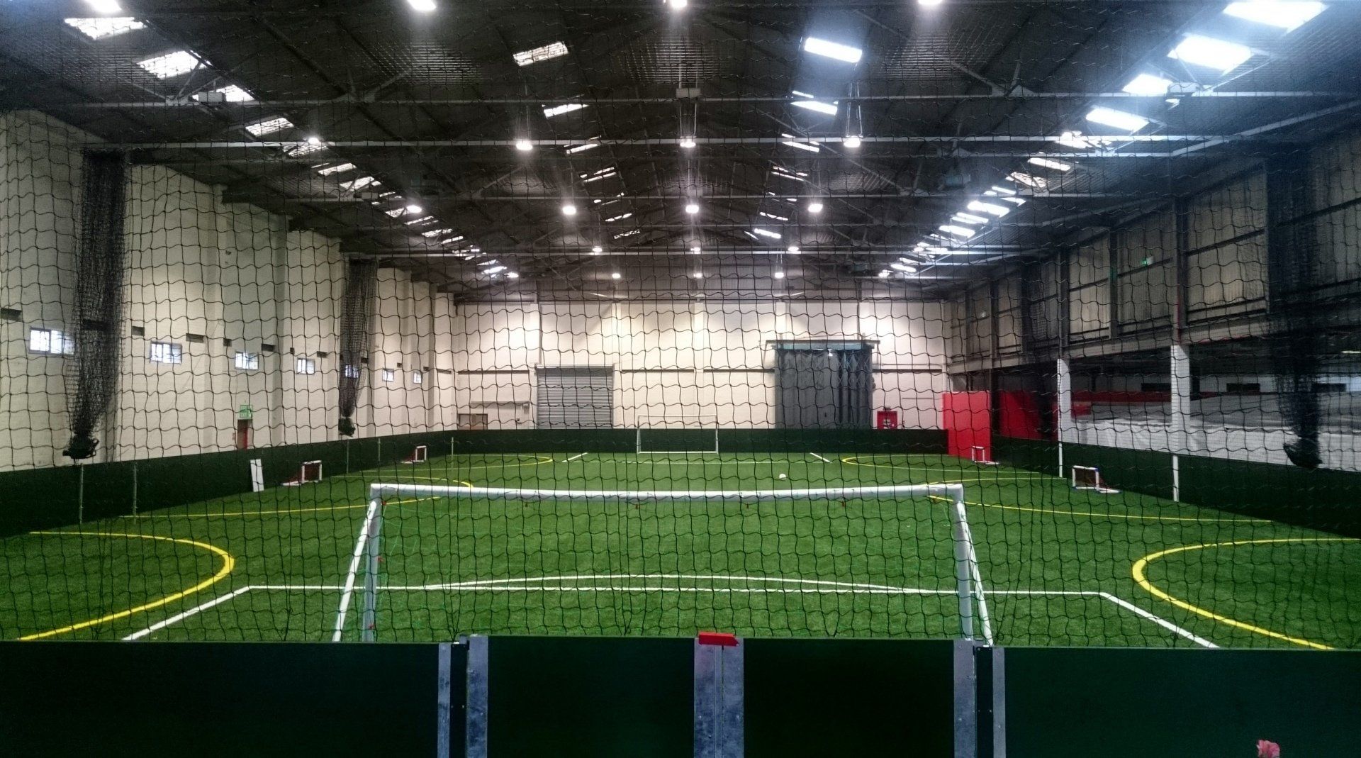 indoor football equipment and installation